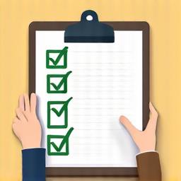 Ikona checklisty na tabletach