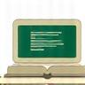Ikona otwartej książki lub laptopa, symbolizująca blog health