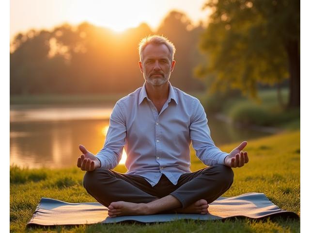 Marek po transformacji: spokojny, medytujący na łonie natury